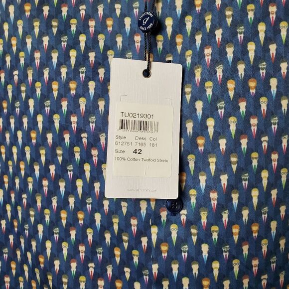 Stenströms Fun Print Button Up Dress Shirt - Picture 7 of 9